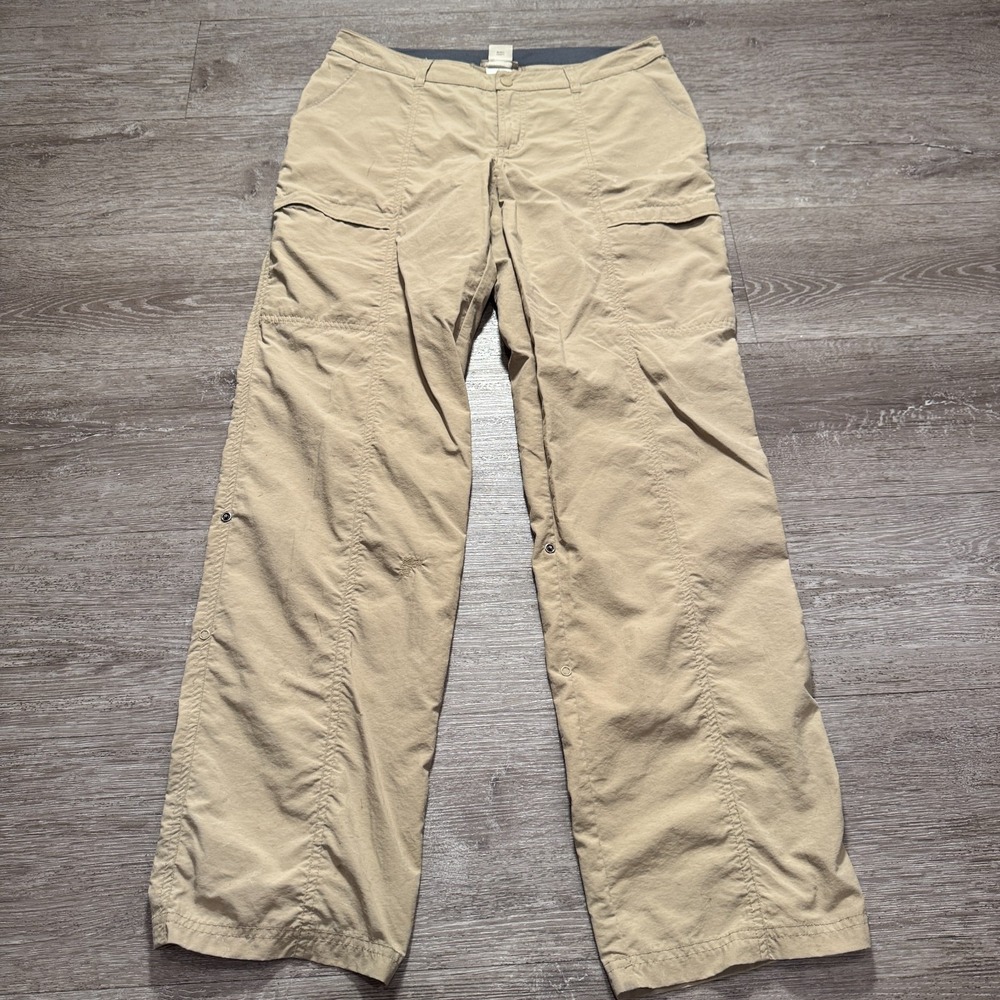 ExOfficio Pants‎ Womens 6 Beige Nylon Trekking Hiking Travel Cargo Performance
